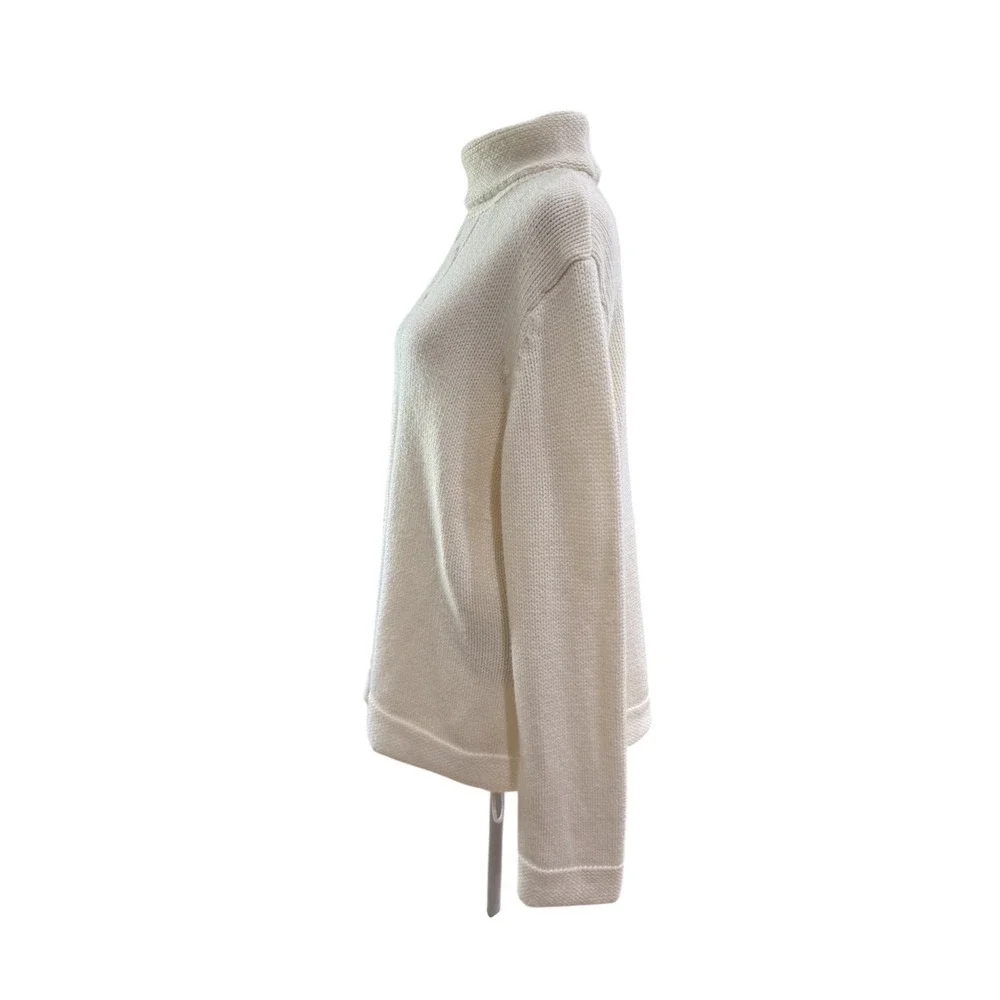 Sag Harbor Cream Cable Knit Turtleneck‎ Sweater Womens XL Acrylic